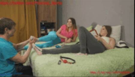 Amazing! BJ10-BJ11-BJ12-BJ13 More-Cheaper! Princess Joel and Bertie Foot Slapping Spanking Spitting Humiliation Sock Foot Licking