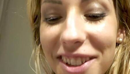 Anal amateur smalltits babe assfucked by big cock BF at home