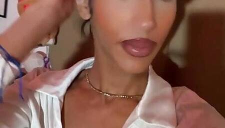 Horny Teen Shemale Crossdressing With Makeup