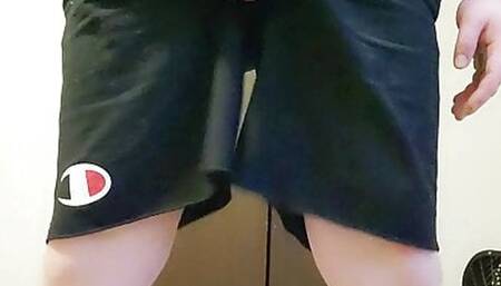 Very horny showing my ass and teasing my rock hard cock until I blow a big creamy load