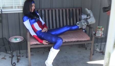 Slutty Superheroine Dakota America Punished and Carried by Wonder Lora Cross – BTS and Director’s Cut