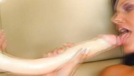 Stunning German lesbians pleasing each other on the couch