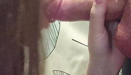 stepdaughter gave a blowjob to father's friend. party after school