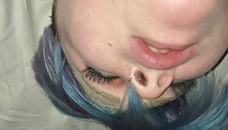 BBW Throat Fucked and Pussy Squirt!