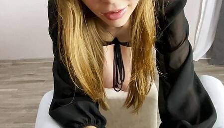 MY STEPSISTER LET ME FUCK HER FOR MY HELP WITH HER HOMEWORK