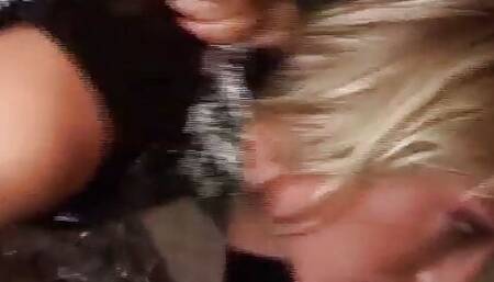 In the basement sexy teen fucks her horny hole in latex