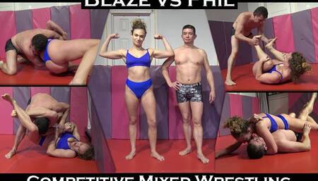 Blaze vs Phil: Competitive Mixed Wrestling (Dec 2022)