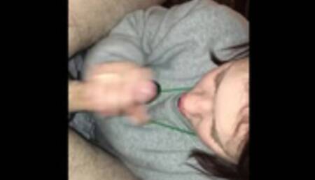 Young hotel maid snuck in my room to suck me off