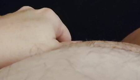 TerrryTrans rubs his tiny pleasure treasure