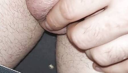 Showing my Turkish dick in the car!