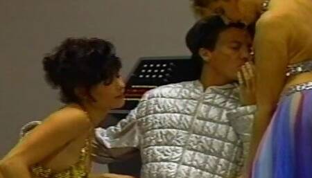 captain future fucks two horny milfs in their hairy pussies