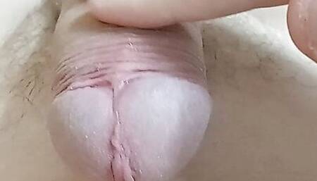 I massage a big dick and the channel where the sperm and urine come from, I want to put something in there