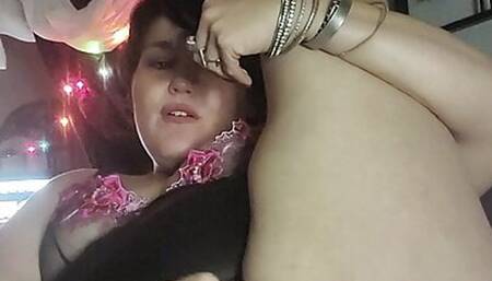 Sexy bbw bwet sensually fucks her 13 inch BBC dildo leaving her wet and wanting some more