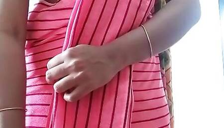 Swetha tamil wife saree strip show
