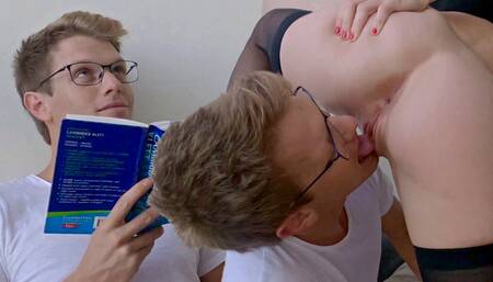 Nerdy Boy Gets His Lesson from Dominant GF - She Fucked My Face - MrPussyLicking