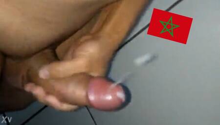 Cum milk handjob masturbation in shower penis