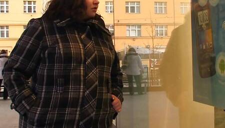 He picks up and doggy-fucks big ass fatty