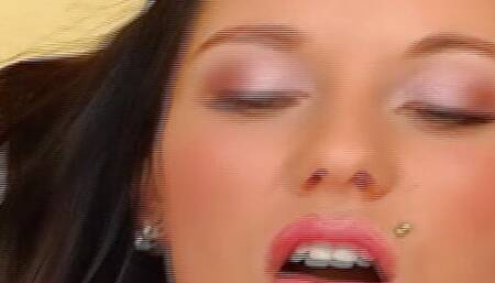 Wild and sexy German slut pleasing her twat on the couch