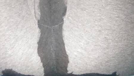 Powerful Squirt Orgasm Through Leggings.Teen in leggings.