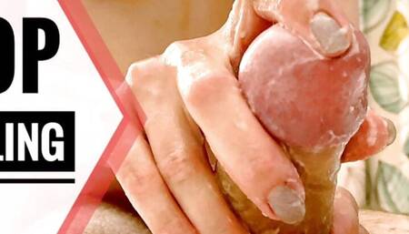 He almost collapses after orgasm