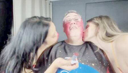 DOUBLE KISSING THEIR HUGE CHEEKS - BY ISABELITA AND NATASHA CRUEL - CLIP 4 IN FULL HD