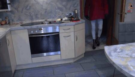 Winter jacket destruction