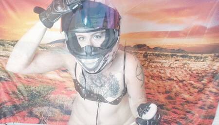 Motorcycle Helmet Sybian Ride