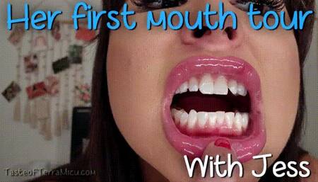 Her First Mouth Tour - Goddess Jess - HD 720 WMV