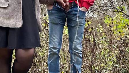 Fat mother in law rules the piss