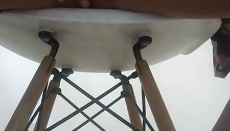 I jerk off at work looking at my partner's beautiful tits