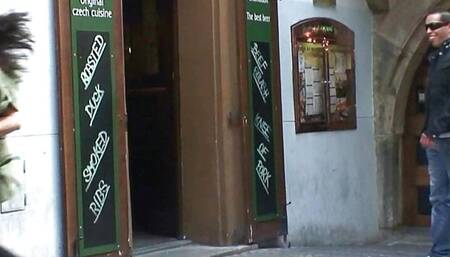 Busty grandmother takes it from both sides