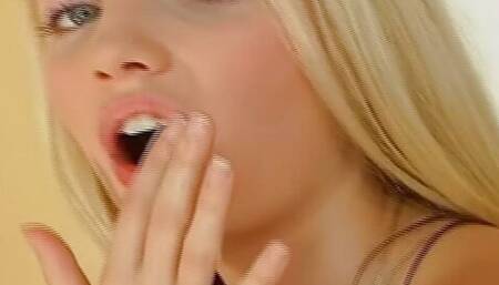 Slim German teen gets her shaved pussy creampied