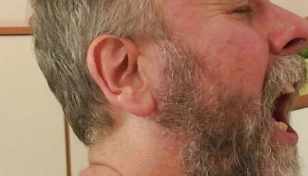 Very old hairy grandma in lingerie DP