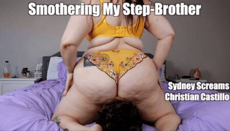 Smothering my Step Brother - BBW Femdom Face Sitting with Sydney Screams - 720 MP4