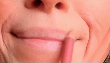 Pink Matte Lipstick Lip Smell (HD) WMV