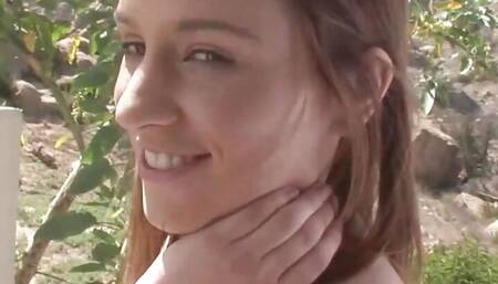 Boyfriend surprises his girlfriend by inviting the brunette
