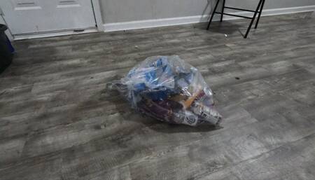 Sexy Red Wedges and Pantyhose Vs Filthy Trash