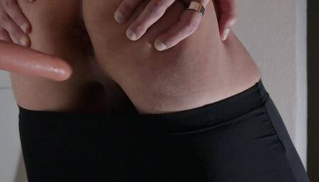 Anal dildo gay fuck himself and jerk off delicious cum shot