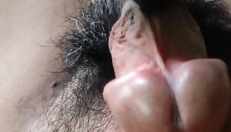 Young guy cum using vibrator