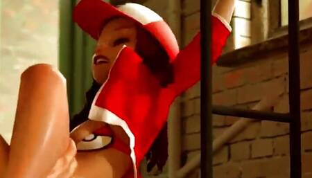 POKEMON TRAINER RIDING A HUGE COCK!!