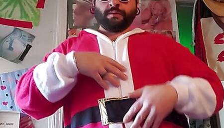 santa strip tease