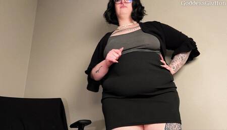 Big Bitchy Boss Takes Your Lunch and Calls You a Beta - BBW FemDom Teasing RP Stuffing