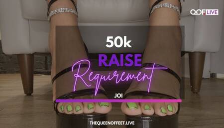 50K RAISE REQUIREMENT
