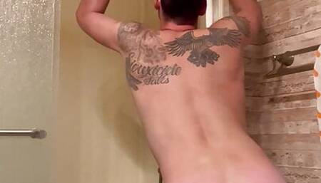 Getting in the shower