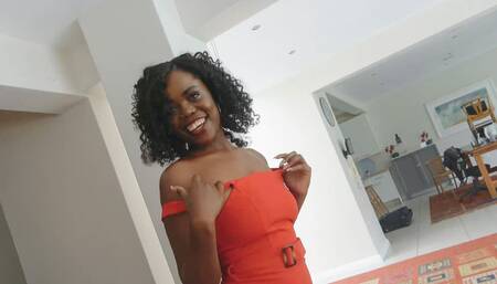 Beautiful African Secretary Tries Modelling Career By Fitting Producer Big Cock In Her Tight Cunt