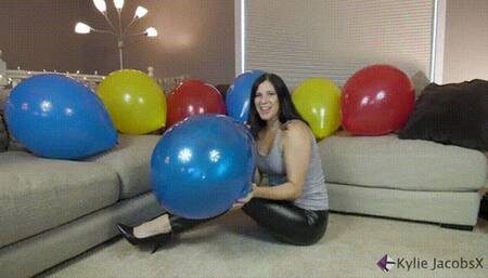 Blue Crystal Balloon Blow2Pop - Kylie Jacobs - MP4 1080p HD