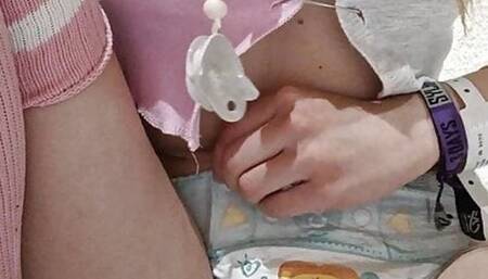 abdl teen discover herself and play with her pussy