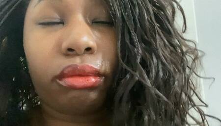 Giantess Drooling on Pickup Truck