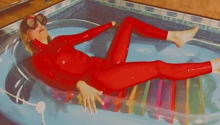 Alla falls asleep in an inflatable boat and an unknown person opens the air valve!!!