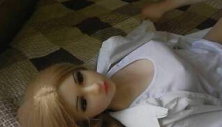 Blonde doll got facefuck.
